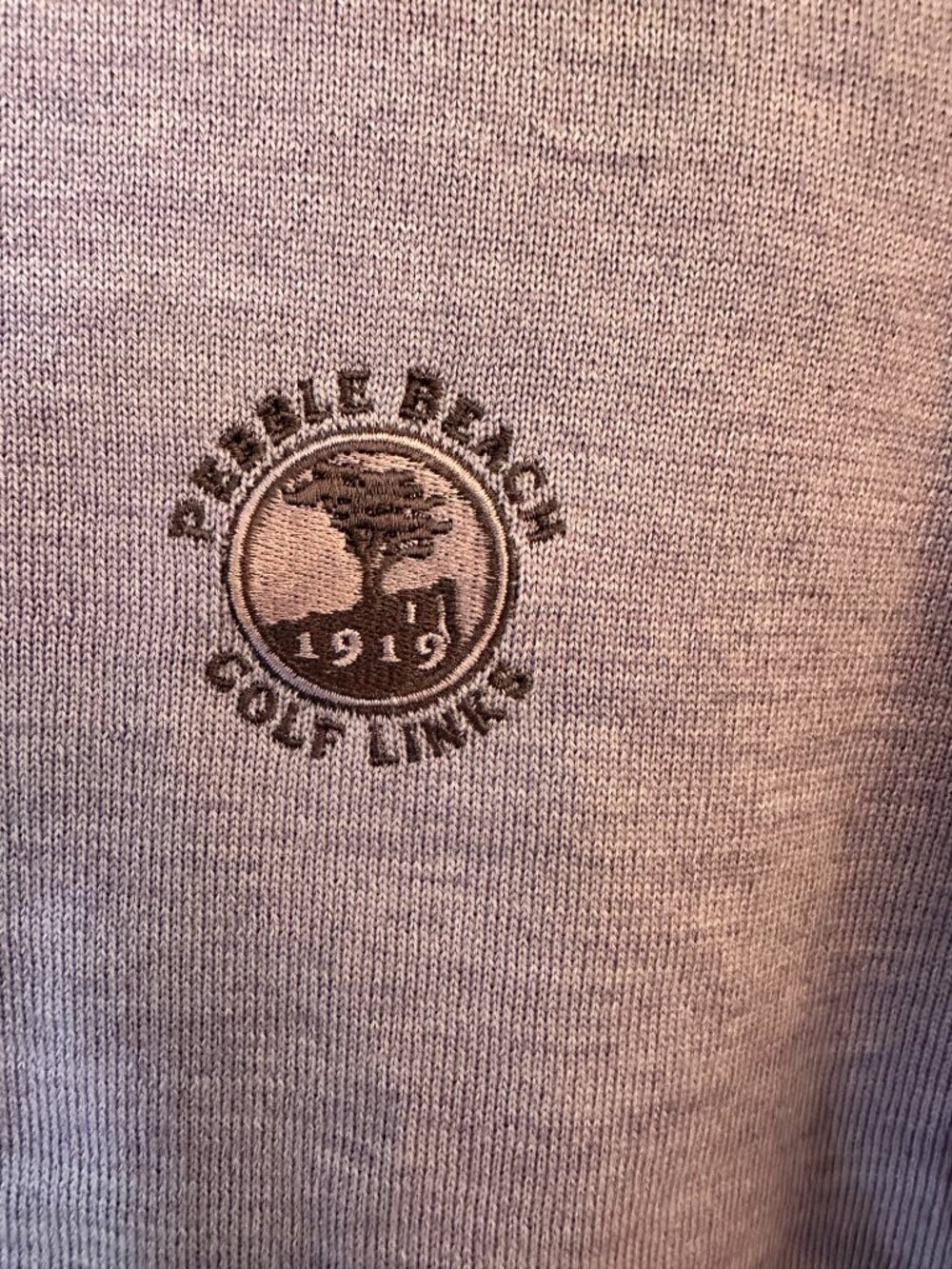 Johnston's of Elgin Pebble Beach Golf Links Wool Sweater-NWOT - Picture 3 of 12